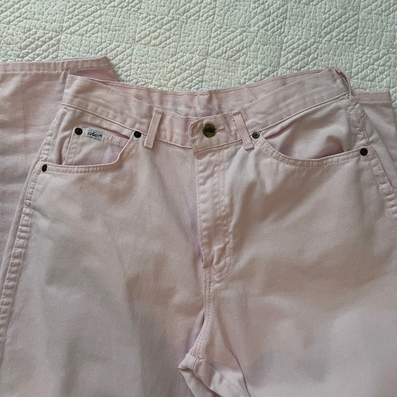 Chic Pale Pink Denim Jeans. Made in USA - Picture 4 of 11